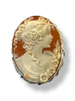 Spilla Mandile 1922 Donna Cammei  in Argento Conchiglia 2MSPC3 - 2MSPC3